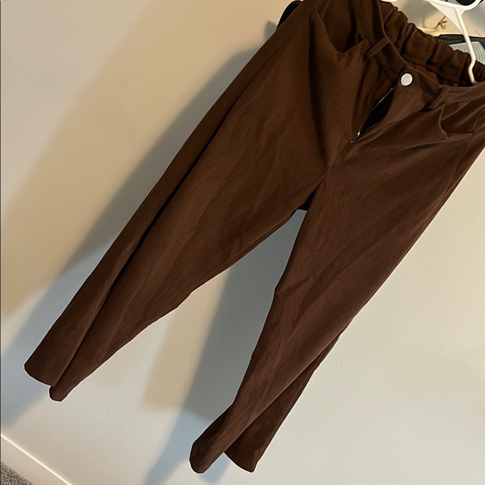 Stylish Brown Corduroy Pants